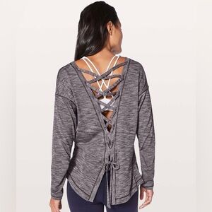 Lululemon Laced With Intent Long Sleeve
Heathered Black Grape size 6/8